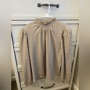 LOFT mock neck blouse